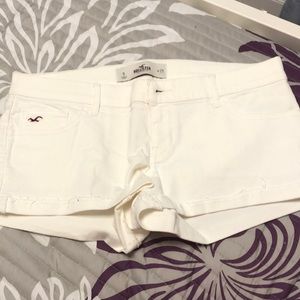 Hollister white shorts